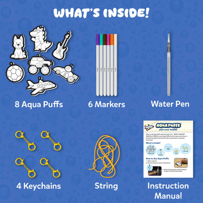Aqua Puffs: Just Cool Things | 3D Art Kit | Gifts for Ages 4-10