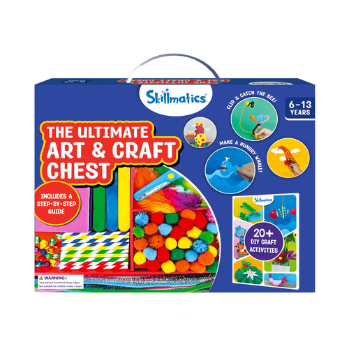 Children’s art and craft kit with supplies and activity ideas from Ultimate Art & Craft Activity Chest
