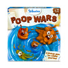 Poop Wars card game with cartoon fecal characters in water for ages 6+