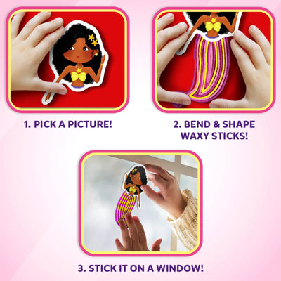 Step-by-step guide to creating and displaying a mermaid window cling craft for kids