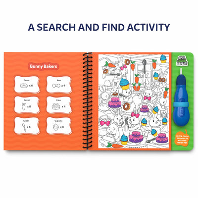 Water Spotter: Animals At Play | Reusable Search & Find Book (ages 4-8) - Learning & Education