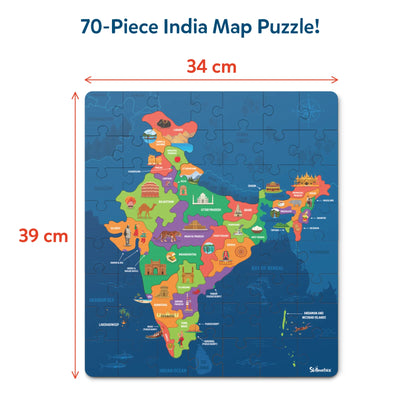 India Map Puzzle | Floor Puzzle & Game (ages 6-12)