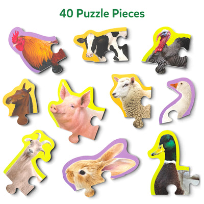 Step By Step Puzzle: Farm Animals (ages 3+)