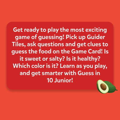 Guess in 10 Junior: Food We Eat! | Trivia Card Game (ages 3-6)