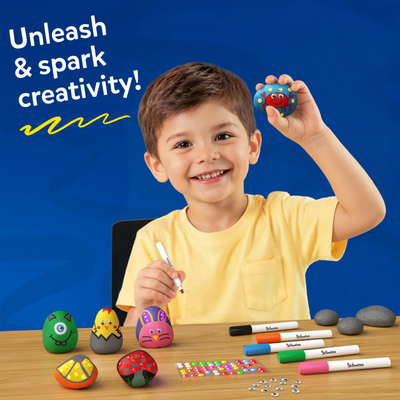 Rock Painting Kit | No Mess Art & Craft Activity (ages 4-12)