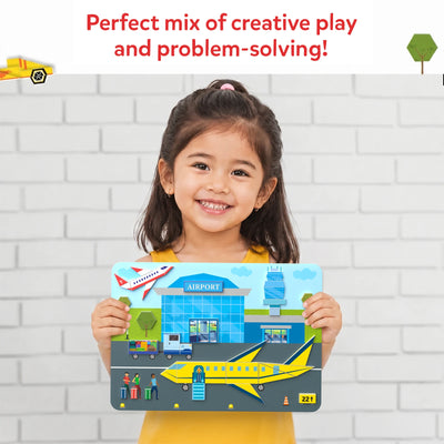 Tangram Twist - Off We Go! | No Mess Sticker Art (ages 4-7)