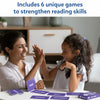 Purple flashcards with white text for learning sight words for ages 4 to 9