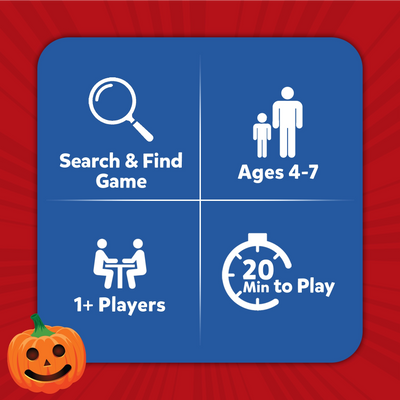 Blue Found It Home Edition game card with search and find details for ages 4-7