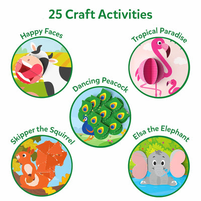 Animal-themed craft activities for kids ages 3-7 from Snip Snip Amazing Animals kit