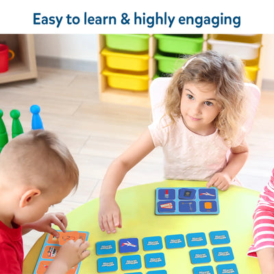 Children playing Memory Match with bright colorful cards from the Fun & Fast Memory Game