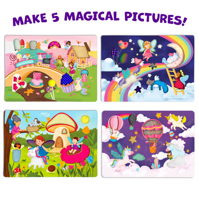 Stick on Fabric Art: Unicorns & Princesses | Tactile & Sensory Fabric Art (ages 4+)