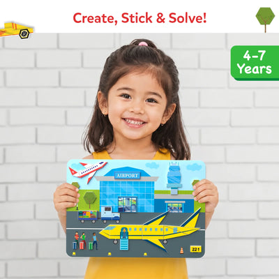 Tangram Twist - Off We Go! | No Mess Sticker Art (ages 4-7)