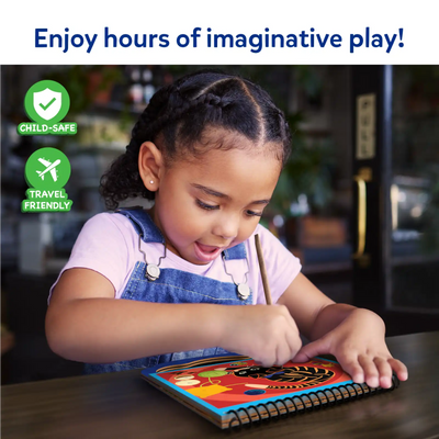 Travel Friendly Magical Scratch Art Book: Amazing Animals (ages 3-8)