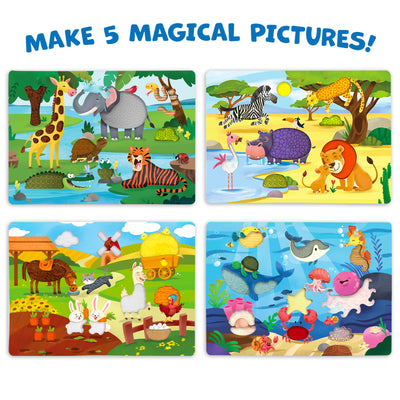Stick on Fabric Art: Amazing Animals | Tactile & Sensory Fabric Art (ages 4+)