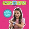 Colorful slap bracelet with bees and flowers from Snap Bandz Friends Forever craft activity