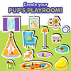 Colorful pet-themed playroom magnets from Magnetopia interactive pretend play set for kids