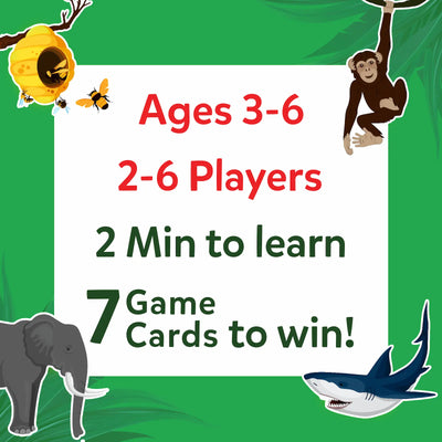 Guess in 10 Junior: World of Animals | Trivia Card Game (ages 3-6)