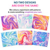 Skillmatics Marbling Magic Paint Kit for ages 6-12 with 6 colors and art sheets