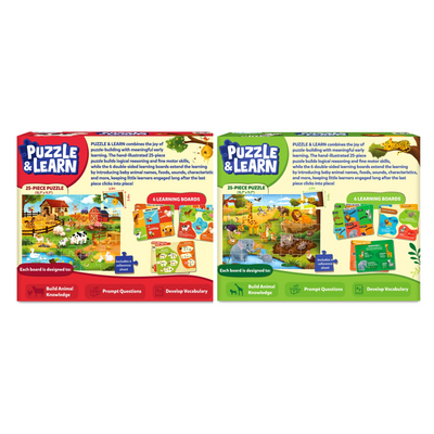 Animal Puzzle & Learn Bundle (ages 3-7)