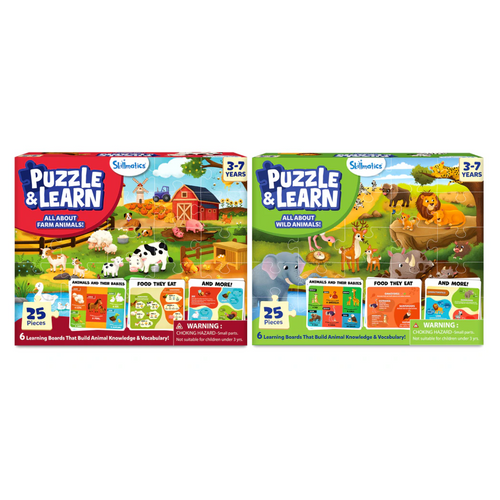 Animal Puzzle & Learn Bundle (ages 3-7)