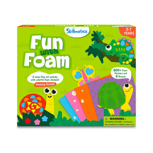 Children’s art activity kit with foam animal stickers for ages 3-7 from Fun with Foam