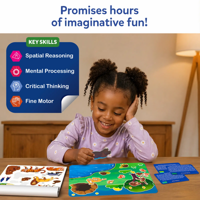 Sticker Stories - Animal Adventures | Creative Storytelling Kit (ages 3-7)