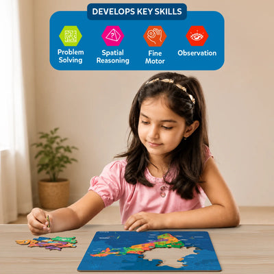 India Map Puzzle | Floor Puzzle & Game (ages 6-12)