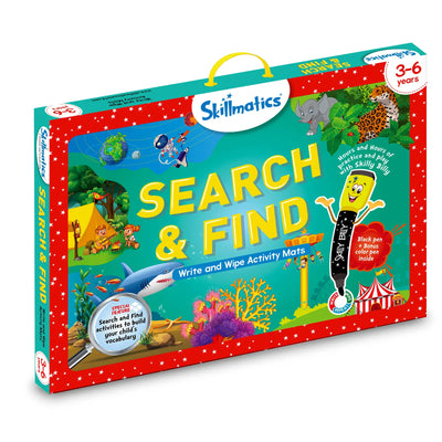 Children’s educational activity kit for ages 3-6 from Search & Find Reusable Activity Mats