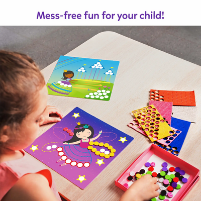 Dot It with Magnets - Unicorns & Princesses | Repeatable Magnetic Art Activity (ages 3-7)