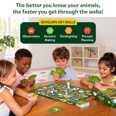 Wild Webs | Animal Learning Board Game (ages 6+)