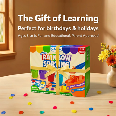 Silicone Rainbow Sorting | Sorting, Counting & Sequencing Toy (ages 3-6)