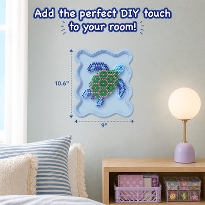 Stixels: Sea Turtle Wall Decor | DIY 3D Pixel Art Kit (ages 7+)