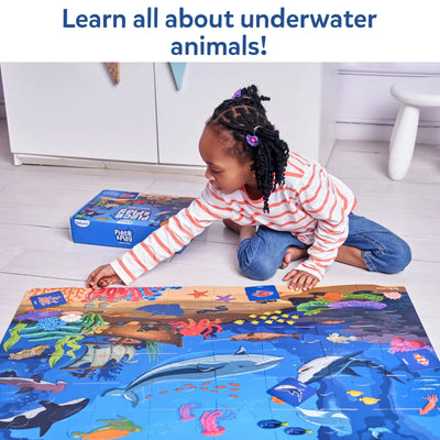 Piece & Play: Underwater Animals | Floor Puzzle & Game (ages 3-7)