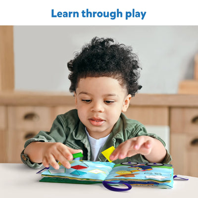 Skillmatics My Quiet Book Infant Sensory Book (Ages Interactive Books For Babies, Cloth Books For Babies, Gift For Year Old Baby