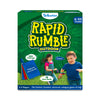 Green Rapid Rumble Outdoor game box with two children playing and bold yellow lettering