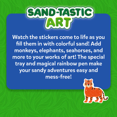 Sand-Tastic Art: Amazing Animals | Controlled-Mess Sand Art (ages 4-10)