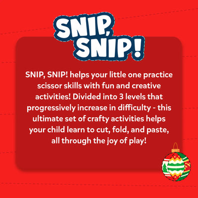 Snip Snip: Holiday Magic | Art & Craft Activity Kit (ages 3-7)