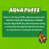 Instructions for coloring and growing Aqua Puffs into room decor or accessories for Aqua Puffs Animal Friends 3D Art Kit