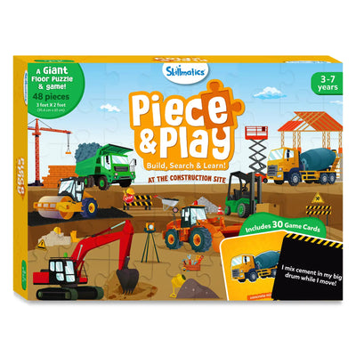 Piece & Play: Construction Site | Floor Puzzle & Game (ages 3-7)