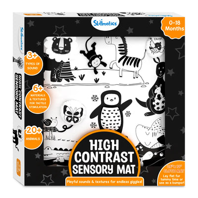 High Contrast Sensory Cloth Mat (0-18 months)