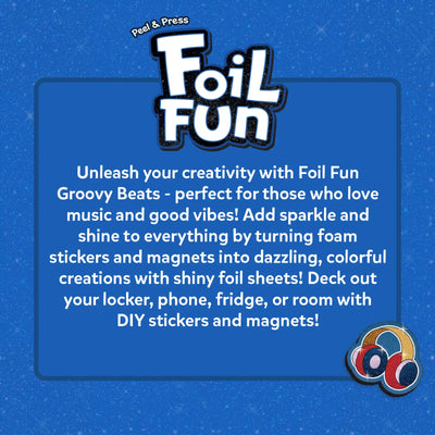Foil Fun: Groovy Beats | No Mess Magnetic Art Kit (ages 7-13)