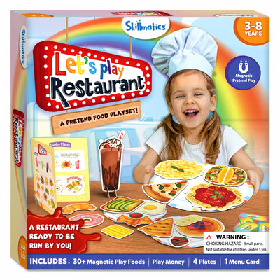 Let's Play Restaurant | Magnetic Pretend Play Set (Ages 3-8)