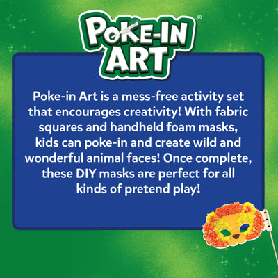 Poke-in Art: Animal Masks | No Mess Art for Kids (ages 4 + ) - Learning & Education