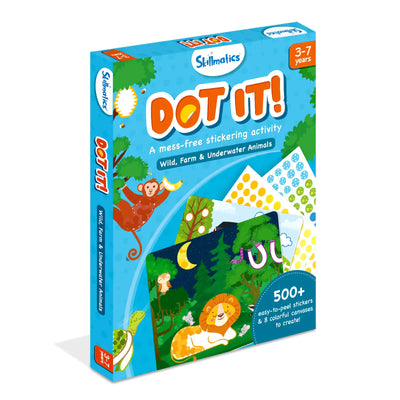 Dot it! - Wild, Farm & Underwater Animals | No mess sticker art (ages 3-7)