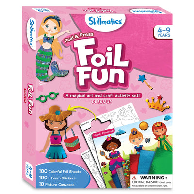 Skillmatics Peel & Press Foil Fun art and craft activity set for kids ages 4-9