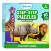 Step By Step Puzzle: Wild Animals (ages 3+)