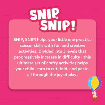 Snip Snip: Unicorns & Princesses | Art & Craft Activity Kit (ages 3-7)