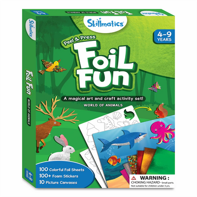 Foil Fun: World Of Animals | No Mess Art Kit (ages 4-9)