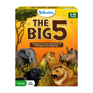 Board game The Big 5 featuring safari animals for ages 6 and up