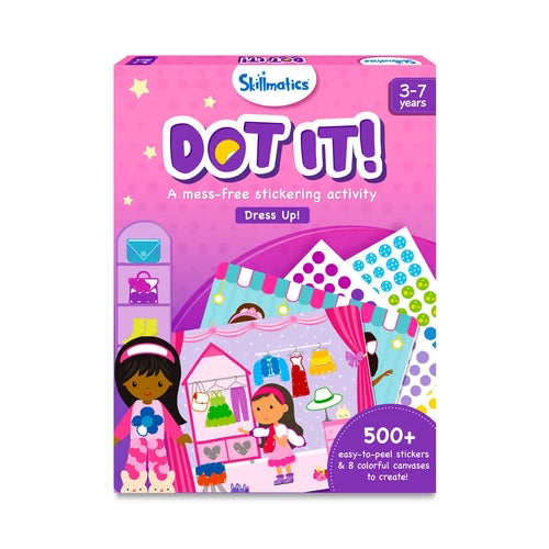Children’s dress-up sticker activity kit with over 500 easy-peel stickers for ages 3-7
